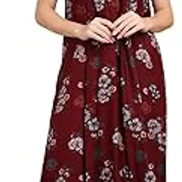sweet dreams Women's Cotton Maxi Casual Nightgown-picture-49