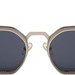 ted smith Men's Women's UV Protection Metal Hexagon Sunglasses-picture-41