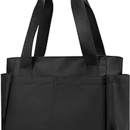 plasmaller Carry On Travel Duffle Bag Packable Luggage Travel Gear Sports Gym Bags Lightweight Tote Shoulder Pack, Black, Medium-picture-56