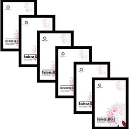 SCPmarts A4 size Photo Frame Perfect For Home Office Wall Decor Black Picture Frame Size 8 Inch x 12 Inch (Set of 6)-picture-66