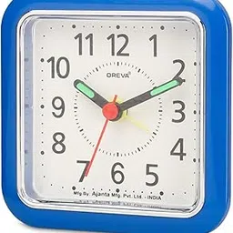 OREVA Bip Alarm Table Clock (M.Blue Color 8.9 cm x 3.7 cm x 8.9 cm, AA3177)-picture-13