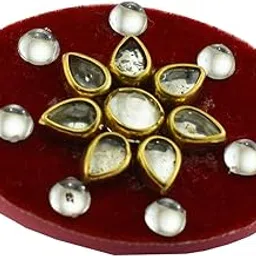 vidhya kangan Handmade Fancy Stone stud Work Saree pin Brooch for Women Jewellery Latest Stylish Crystal Unisex Floral Shape Brooch for Women/Girls (sku-bro1768)-picture-38