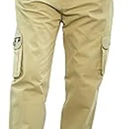 update trend Men's Casual Cargo Pants || Multi-Pocket Design Straight Leg Style|| Outdoor Everyday Wear-picture-12