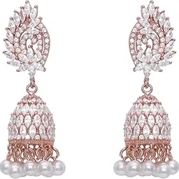 giva 925 Silver Rose Gold Teardrop Jhumki| Gifts for Girlfriend, Gifts for Women and Girls | With Certificate of Authenticity and 925 Stamp | 6 Month Warranty*-picture-23