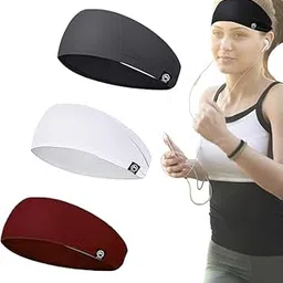 bismaadh Sports Headbands for Men, Moisture Wicking Workout Headband, Sweatband Headbands for Skiing, Running, Cycling, Football, Yoga, Hairband for Women and Men-picture-23