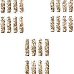 ESSENCIO Shop Indian White Sage 24 Bundles Smudging Sticks (6 Inches) - 24 Pieces of 30-33 Grams Each Removes Negativity, PURIFY Aura-picture-14