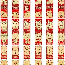 Dorakitten 36PCS 2021 Ox Year Hong Bao Creative Red Envelope Lucky Money Envelope Lucky Money Packet Chinese Ox Year Envelopes Lucky Money Packet-picture-15