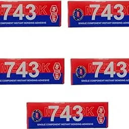 743 Super Bond Single Component Instant Bonding Adhesive, 20g, Pack of 4 (4 * 20g)-image-0