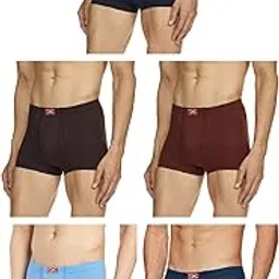rupa Jon Men's Cotton Modern Solid Trunks (Pack of 5) (Jon-Elite-IE-5-90_Multicolor-picture-36