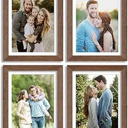 Art Street Set of 4 Individual Wall Photo Frame/Wall Hanging for Home and Office Wall Décor (Brown, 8x10 Inch)-picture-12