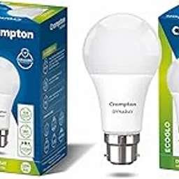 Crompton Dyna Ray 12W Round B22 LED Cool Day Light Pack of 2-image-2