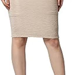 popwings Casual Solid Crush Design Pencil Skirt for Women || Knee-Length Pencil Skirt for Women || Latest Stylish Women Skirt for Summer-picture-34