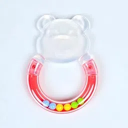 Fimalia Silicon & Wooden Baby Teething Toys for 3+ Months Baby, BPA Free Baby Teether Sensory Toy (Multicolor) (Bear Rattle Teether (1 pc Multicolor))-image-53