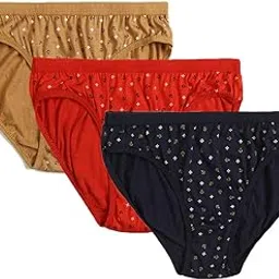 msiu Women's and giris Soft Cotton Lycra Bikini Panty Pack of 3 Panties Multicolor Panty-picture-19