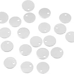 ATORSE Craft Kits 4x20 Pcs Plated Coin Round Stamping Blank Tag Metal Jewelry Making Sliver-Crafts- Home Arts & Crafts- Metalworking-picture-23