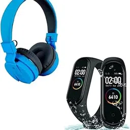 Combo Pack of 2 Items - Comfortable On-Ear Bluetooth Wireless Headphone, M7 Smart Watch Activity Tracker Band with Many Features Like Steps Counter, Calorie Counter, (1 Year Warranty)-picture-40