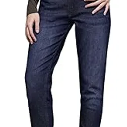 freehand by The Indian Garage Co Women Slim Fit Solid Mid-Rise Stretchable Jeans-picture-51