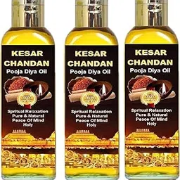 Snap Snop Pack of 3 Premium Kesar Chandan Diya Oil – Pure Saffron & Sandalwood Blend 200ml-picture-24