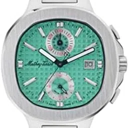 mathey-tissot Stainless Steel Blue Dial Quartz Analogue Watch for Men - H152Chatif, Silver Band-picture-11