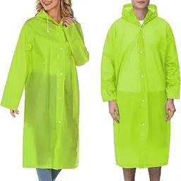 rr design Waterproof Unisex Rain Coat with Hood, Drawstring Hood, Snap Buttons, Wide Cuffs, Full sleeves,EVA-picture-46