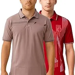 dollar Pack of 2 Men's Cotton Polo T-Shirt with Classic Collar-picture-37