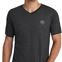 famifit V Neck Cotton Tshirts for Men - Casual, Gym wear, Sports and Other Activities-picture-33
