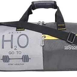 30 L Hand Duffel Bag - SENSOR Polyester Go-to-Gym Duffle/Gym Bag/Shoulder Bag for Men & Women- Regular Capacity (8.5 X 18 Inch) (Grey)-image-91