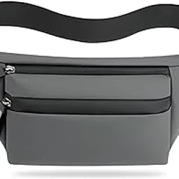 kraptick Premium Unisex Waist Bag for Men and Women - Stylish Fanny Pack, Hip Bag, Travel Pouch (Grey)-picture-57