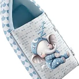 CLOTHINA 3 in 1 Baby Bed, Sleeping Bag & Carry Nest, Cotton Baby Bedding for New Born & Infant, Portable Bassinet, for Baby Carrying & Unisex Baby Sleeping Bed, 0 to 12M (Grey)-image-45