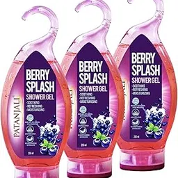 Patanjali Berry Splash Shower Gel with Aloe Vera 250ml (Pack of 3), for Refreshing Cleanse and Skin Hydration with Natural Ingredients-picture-50
