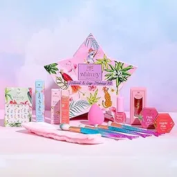 Whimsy 14-Piece Organic Makeup Kit for Girls & Teens | Real & Non-Toxic Beauty Set | Safe Toy Makeup with Lip Balm, Eye Glitter, Eyeliner, Lip Gloss & Mermaid Accessories | Birthday Gift for Kids 4-16 years-picture-50