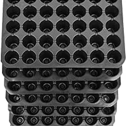 Kenware Agriculture/Garden Plastic Seed Germination Seedling Tray Plant Grow Starting Pro Tray|Reusable & Easy To Handle Best Trays For Widely Used In All Nurseries (Black 50 Cavity),5 Pieces-image-85