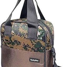 Zaib Insulated Travel Lunch Bag for Office, College & School | Tiffin & Food Storage Bag with Handle | Portable & Lightweight Lunch Tote for Men & Women (TricolorT5- Militry)-image-95