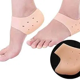 OSQUI� Silicone Gel Heel Socks for Dry Hard Cracked Heel Repair Pad, Swelling & Pain Relief, Cushion Support, Foot Care, Ankle Protection, Plantar Fascistic for Men and Women (Free Size, Skin, 1 Pair)-image-27