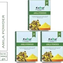 Kamal Herbal Amla Powder 100% Natural Extracted from Indian Gooseberry For Hair Growth and Shiny Hair | Khadi India (100g x 3 box)-image-34