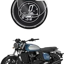 Mobeezy Screen Guard for Jawa Classic/Jawa 42 Bobber/Jawa Perak Speedometer Protector Easy installation kit, HD Clear, Full Cover (Pack 1) [Not Tempered Glass]-picture-30