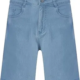 dolce crudo Women's Regular High Rise Above Knee Stretchable Denim Shorts-picture-24
