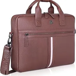 Premium Leather Laptop Bag for Men | 16 Inch Office Laptop Messenger Bag | Stylish Briefcase with Adjustable Shoulder Strap & Handle | Messenger Bag for Office Use-image-0