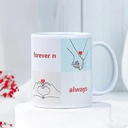 Printed Mug with Floral Design 320ml Ceramic Coffee Mug for Women & Men Coffee Mug Ceramic Microwave & Dishwasher Safe Printed Coffee Mug for Every Occasion (Design 5)-picture-17