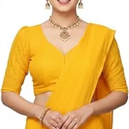 nil ethnic center DGC Boat Neck Women Blouse Sweetheart NeckHalf SleeveSilkReadymade Saree Blouse for Women Stylish (Pink, 30)-picture-10