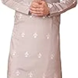 jompers Men's Chikankari Embroidered Kurta with Pyjama-picture-31