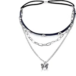 elaccent Dark Butterfly Leg Chain | Leather & Metal Body Chain for Women & Girls-picture-46