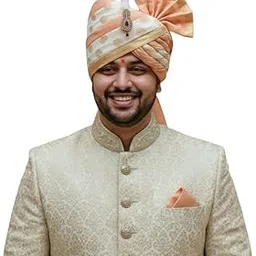 Traditional Wedding Groom Safa Turban for Men, Cotton Silk, Free Size, Jodhpuri Style, White-picture-13
