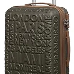 it luggage Destinations-Dark Olive-Cabin-20 inches-Expandable Hardsided Suitcase Travel Bag 8 Wheel Trolley Bag with TSA Lock & Wet Pouch Inside-picture-34