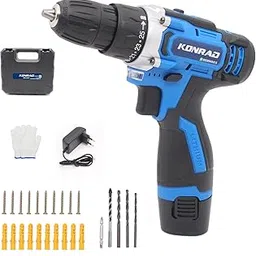 Konrad® SBD-4044 Cordless Screwdriver & Drill | CL Drill MC 10mm 1 Battery THK | 12V, 30 Nm Torque | 25+1 Torque Settings | Compact & Lightweight-picture-14