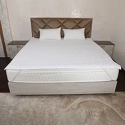 DAKSH Polycotton 100% Waterproof Quilted Mattress Protector, Ultra Soft & Breathable - Corner Elastic Bands Noiseless Bed Cover Single Size Bed, Machine Washable - 36x72 Inch | 3x6 Feet, White-picture-10