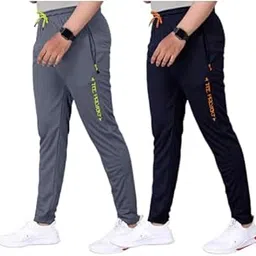 tee projekt Lycra Combo Soild & Zippered Pockets Style Regular Fit Track Pant for Men Jogger, Gym Wear, Yoga-picture-71