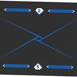 JAZZY PEARLS® Football Footstep Training Mat Football Door Mat Supplies Soccer Accessories Dark Gray Blue-Sporting Goods-Team Sports-Soccer-Training Aids-1 Football Footstep Training Mat-image-18