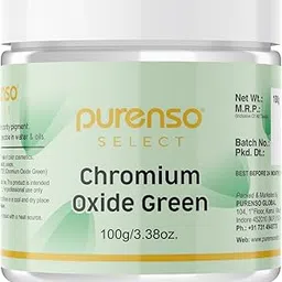 Purenso Select - Chromium Oxide Green Powder, 100g I For Cosmetic, Candles, Nail Art, Craft Polish, Eye Shadows, Lip Products, Makeup-picture-38