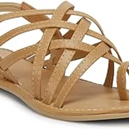 try feet Womens Artificial Leather Flat Sandal-picture-39